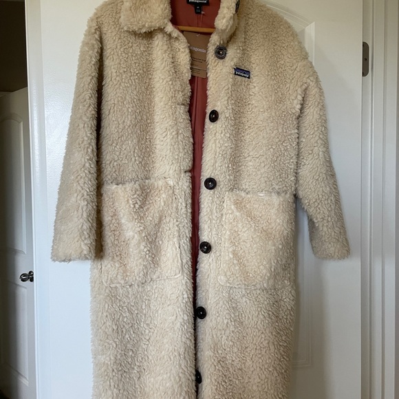 PATAGONIA BNWT Women's Recycled High-Pile Fleece Long Teddy Coat XS - Picture 6 of 7